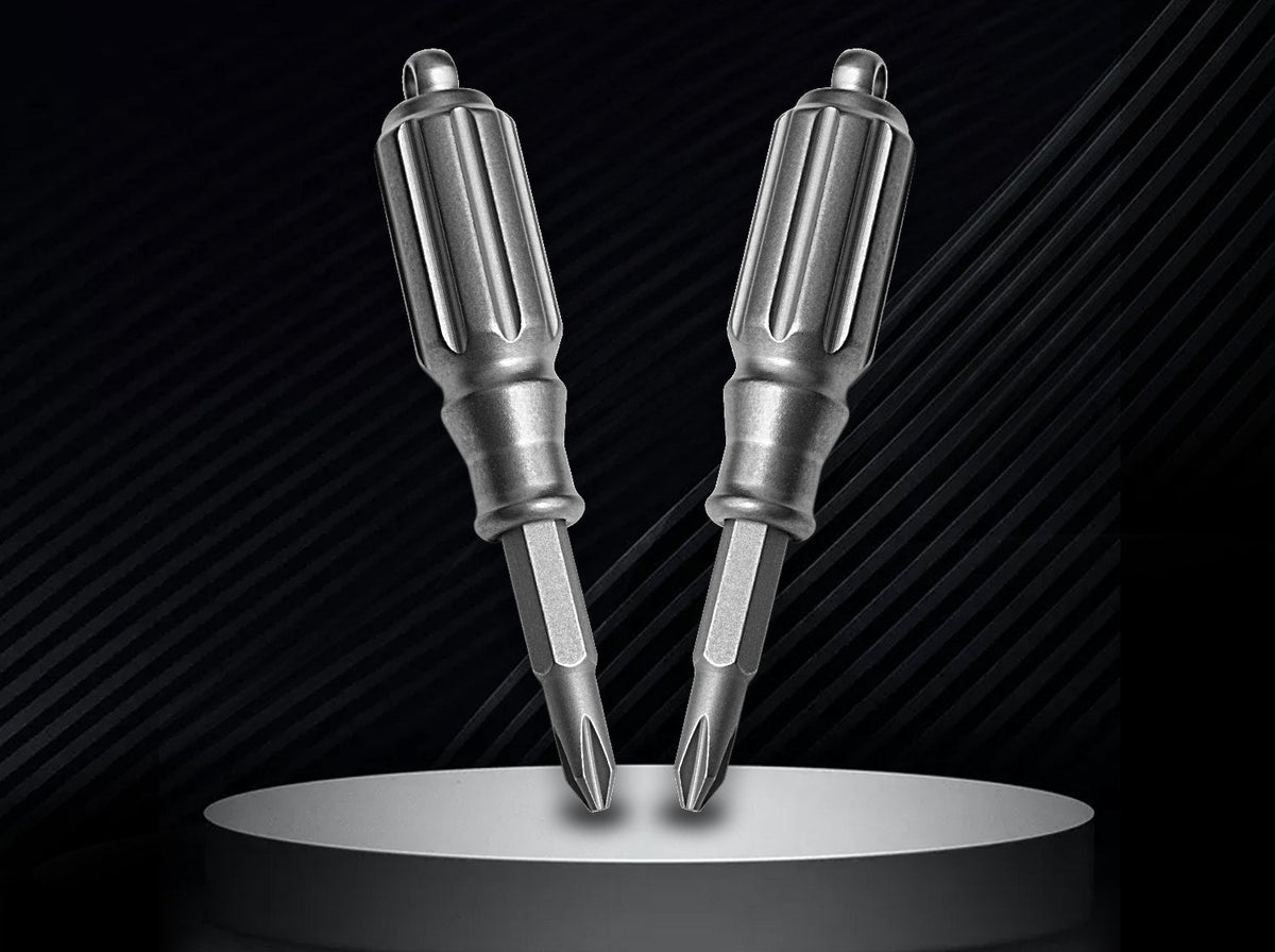 Titanium Mini Screwdriver for Men - Compact EDC Pocket Tool - Outdoor Survival Gear & Everyday Carry Multi-Tool