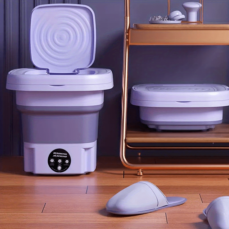 NNETM Collapsible Mini Washing Machine 8L for Travel & Home