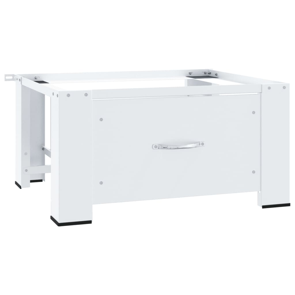 NNEVL Washing Machine Pedestal with Drawer White
