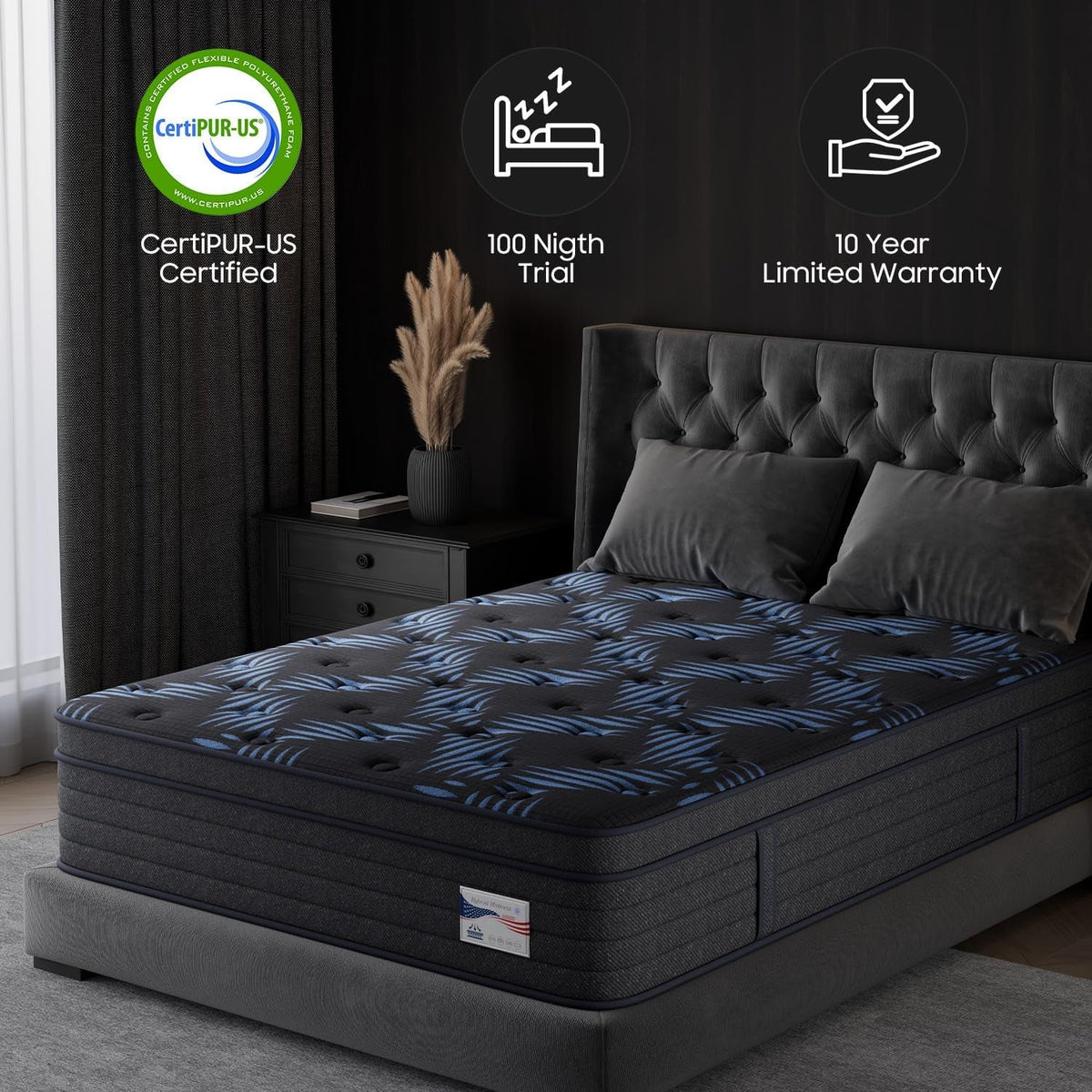 10 Inch Full Medium Firm Hybrid Cooling Mattress