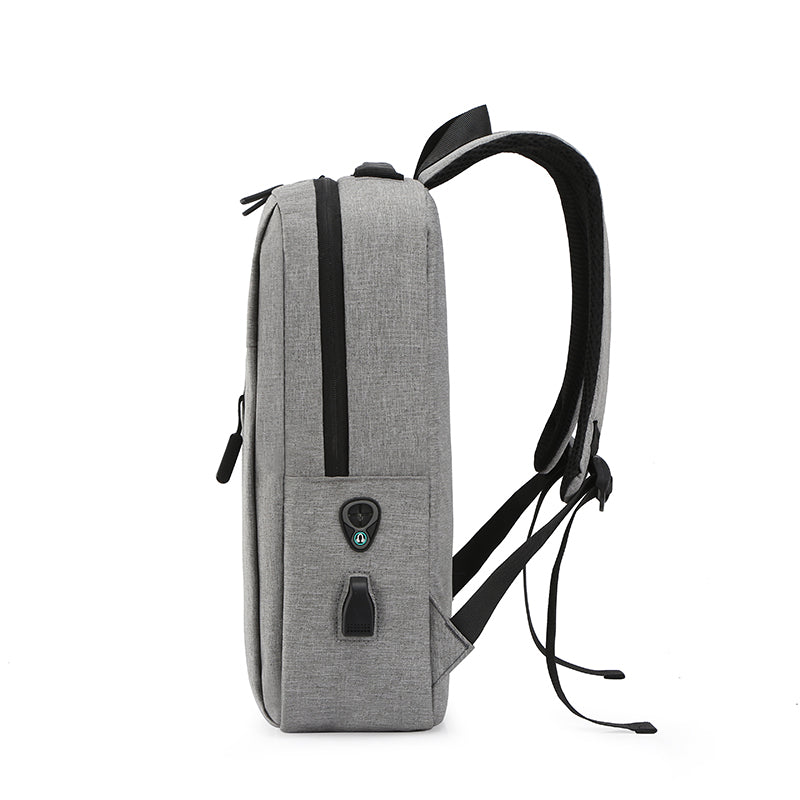 Premium Grey Fashion Backpack Spacious Durable Travel-Friendly – Free Your Hands for Daily Commute