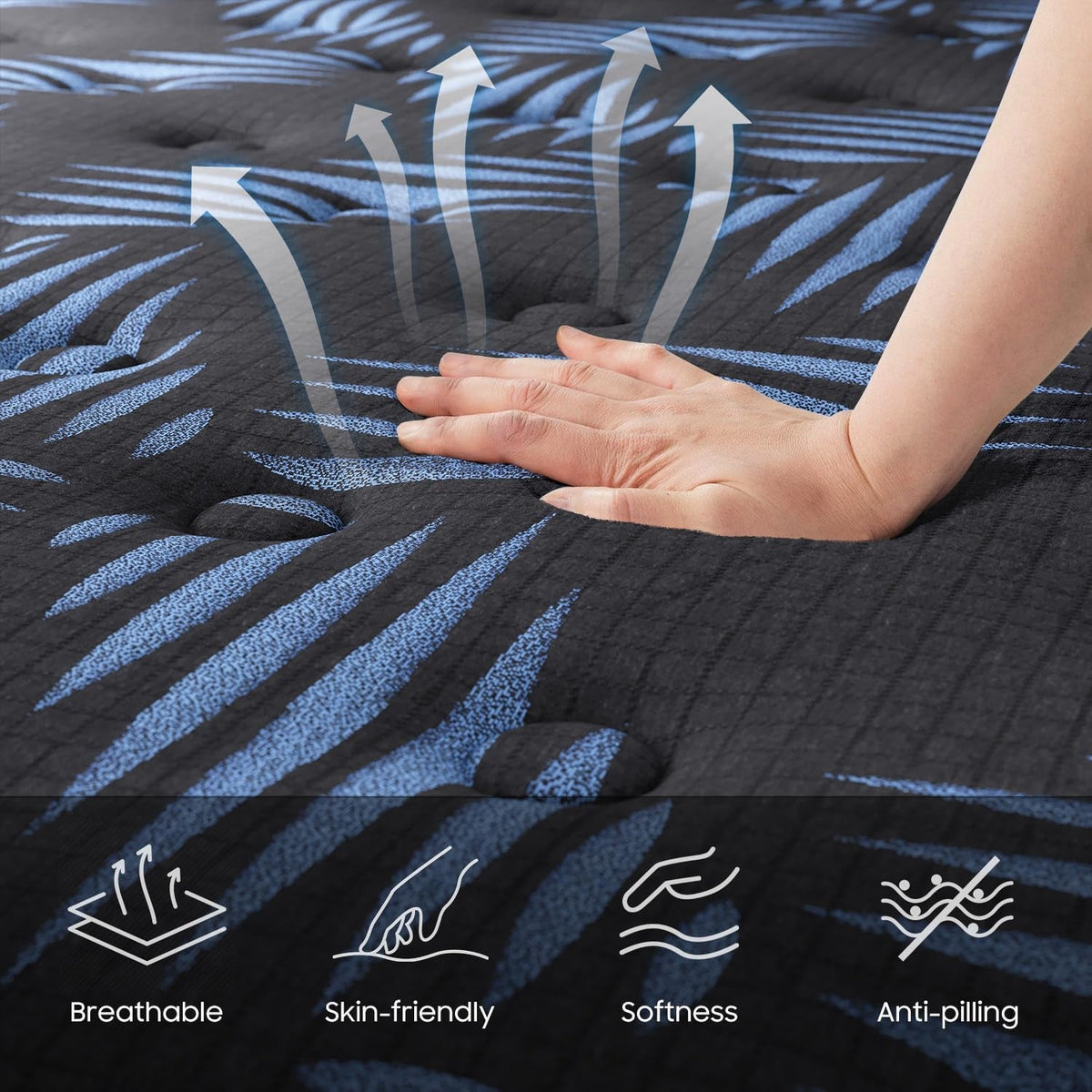 10 Inch Full Medium Firm Hybrid Cooling Mattress