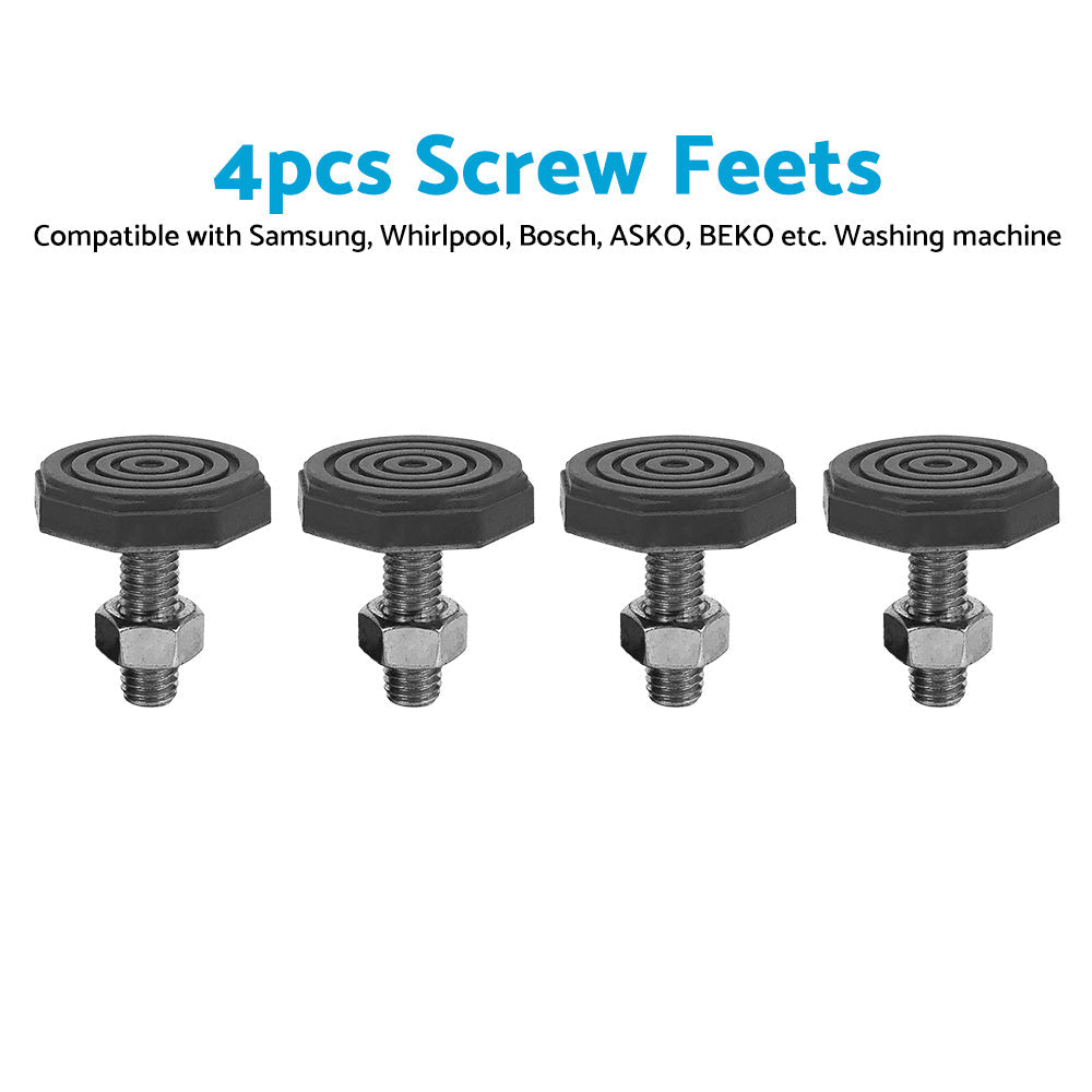 4 Universal Front Loader Washing Machine Screw Feet M10 Suitable for Samsung
