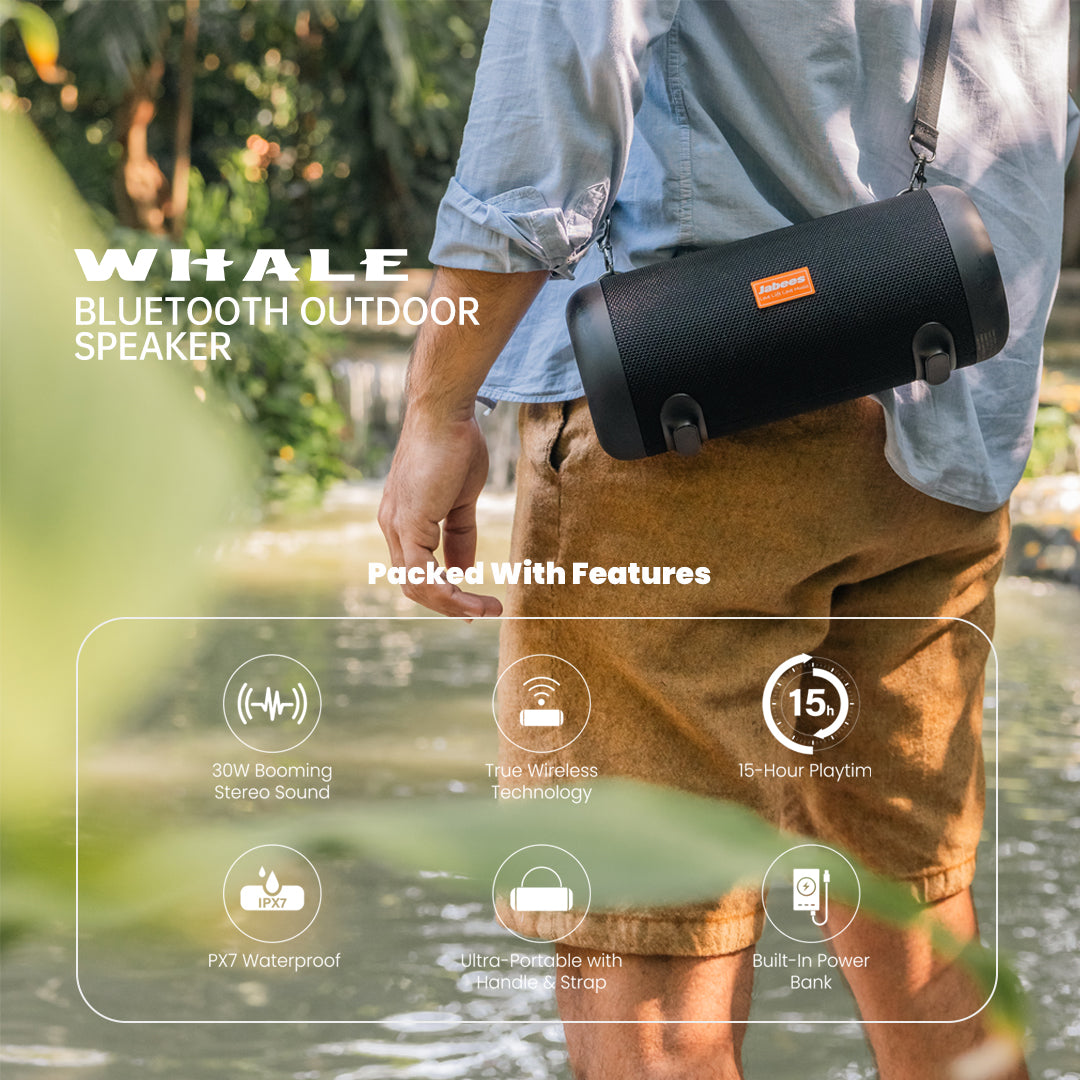 WHALE with Nylon Strap—Wireless Outdoor Speaker
