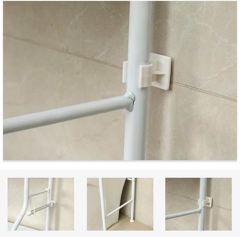 3-Tier Over Washing Machine Storage Rack for Laundry Room - Black