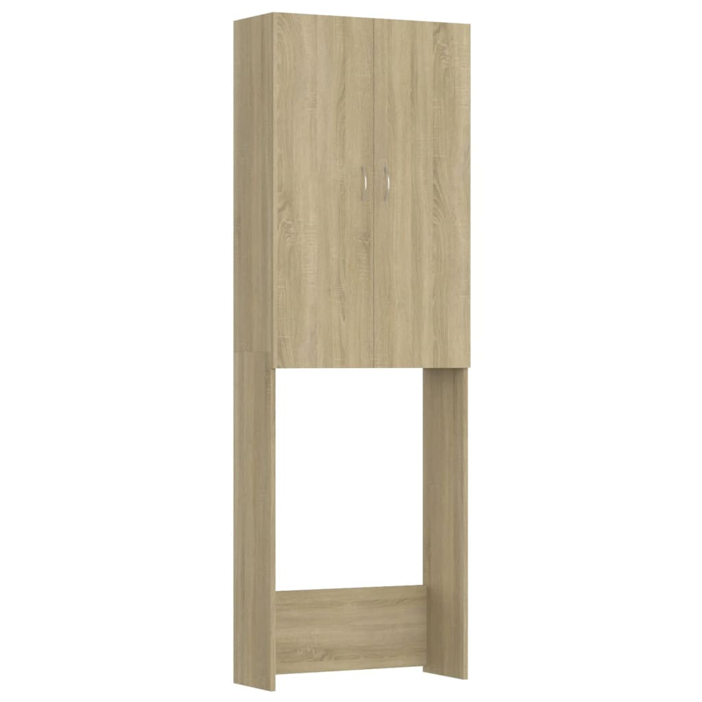 NNEVL Washing Machine Cabinet Sonoma Oak 64x25.5x190 cm