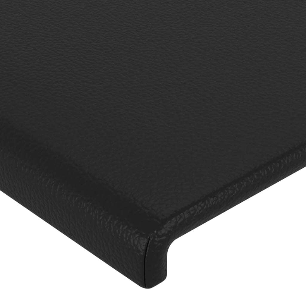 NNEVL Headboards 4 pcs Black 80x5x78/88 cm Faux Leather