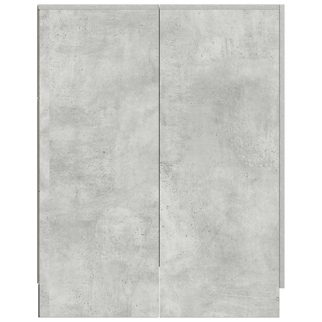 NNEVL Washing Machine Cabinet Concrete Grey 70.5x71.5x91.5 cm
