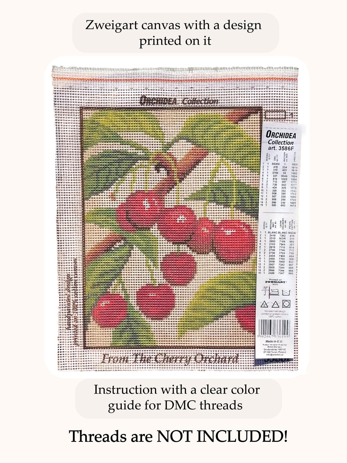 Gobelin canvas for halfstitch without yarn Boat 3533D