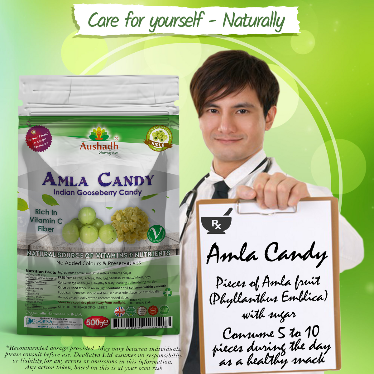Amla Fruit (Gooseberry) Candy 500grm