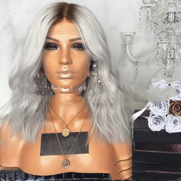 European and American Long Curly Wig