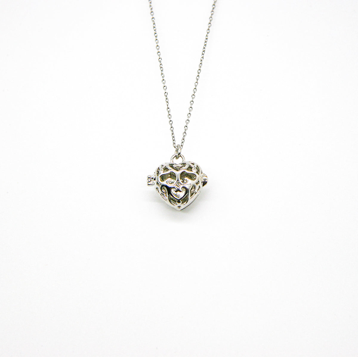 Love Heart Aroma Necklace | Energy & Healing | White Gold - Rose Gold | Love Gift