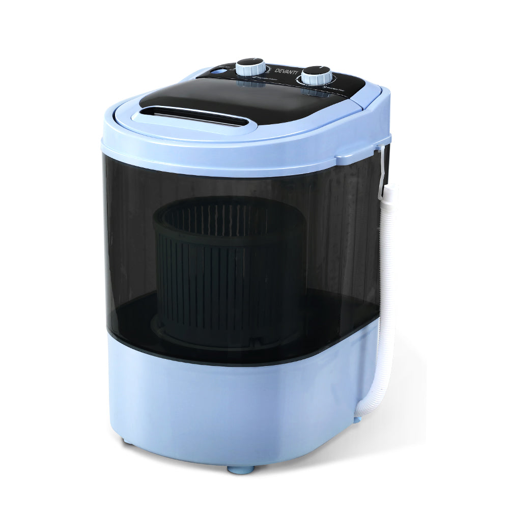 NNEDSZ 3KG Mini Portable Washing Machine Shoes Wash Top Load Spin Camp Caravan