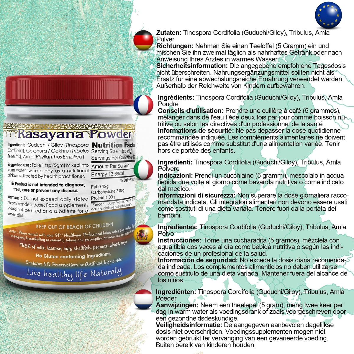 DivyaHerb Rasayana Powder 100 gram - Daily Vitality Support