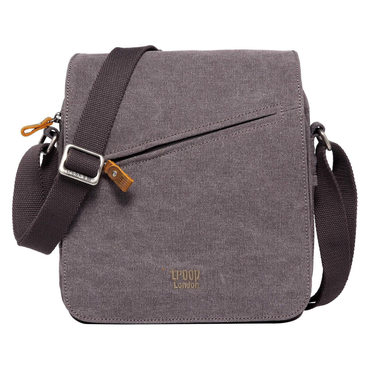 Canvas Flap Crossbody Bag with Shoulder Pad | TRP0238