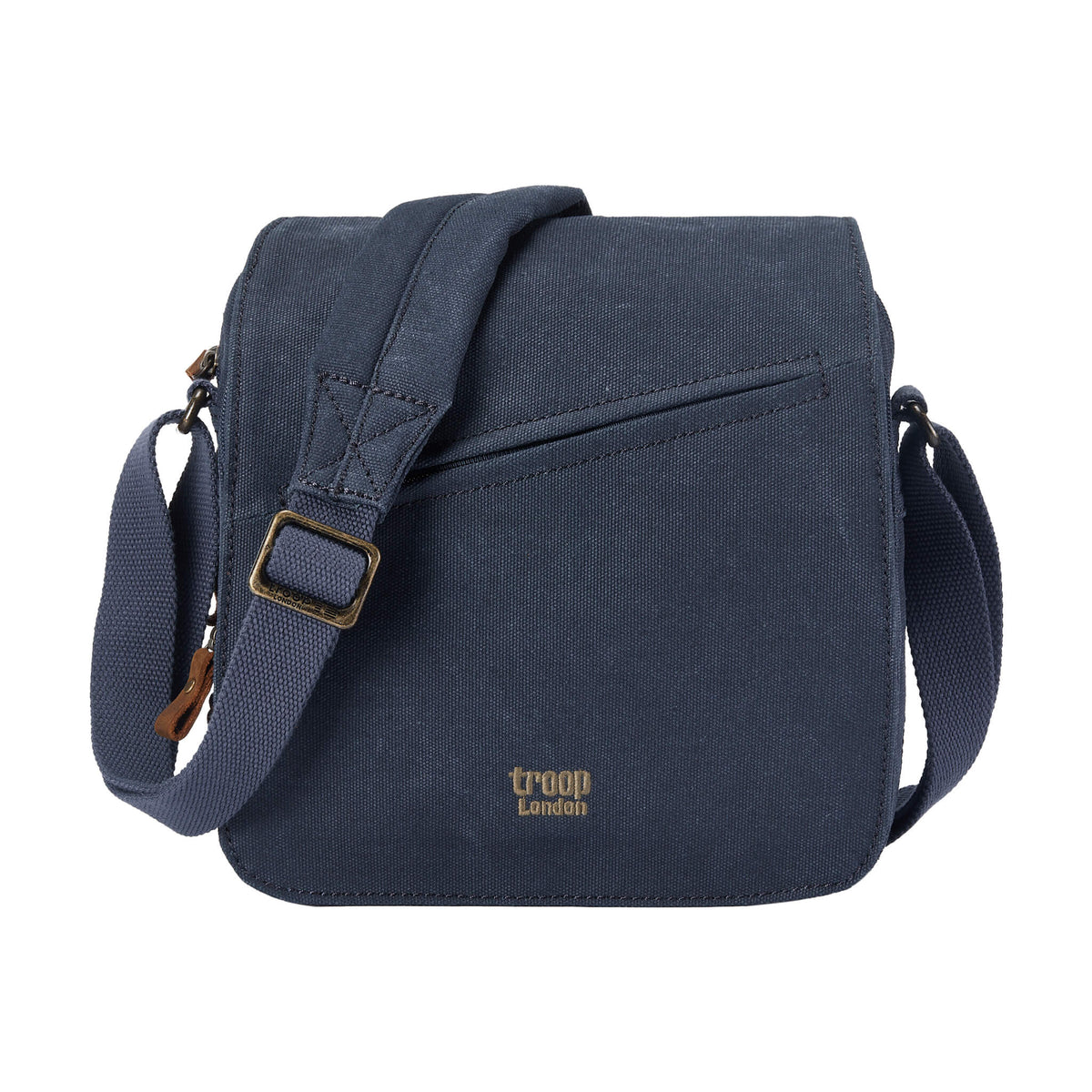 Canvas Flap Crossbody Bag with Shoulder Pad | TRP0238