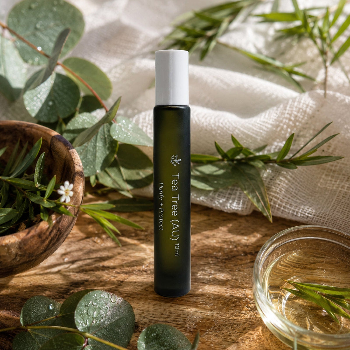 Tea Tree Essential Oil Roller — Clean Energy Reset for Mental Clarity, Focus & Emotional Balance