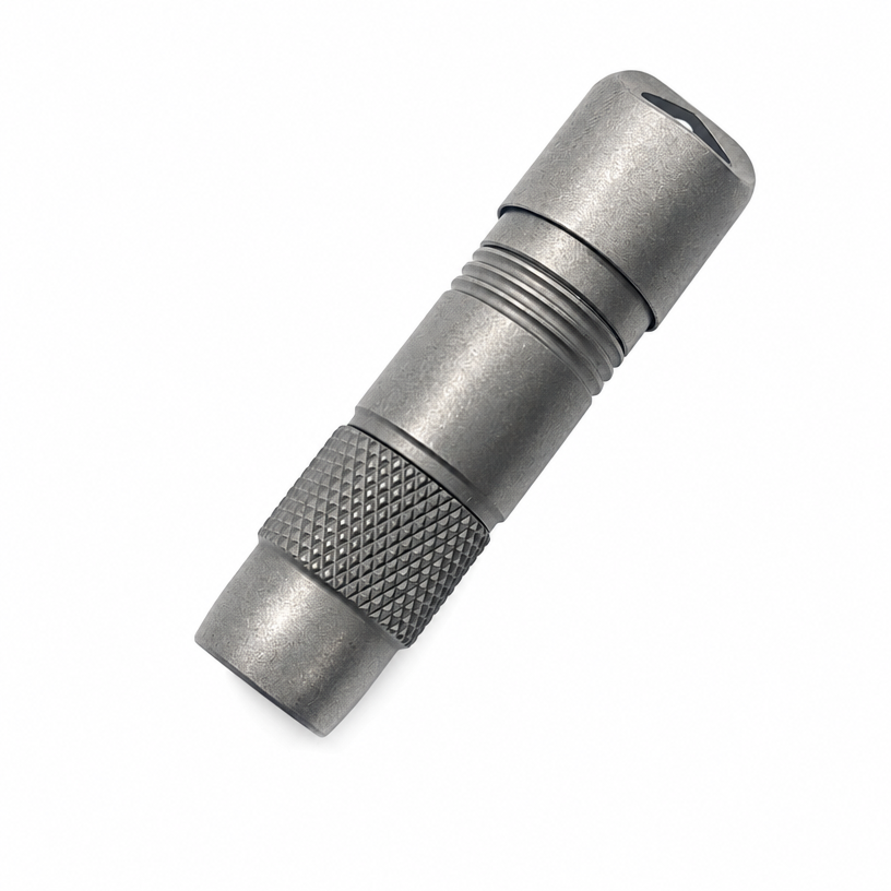 Titanium Mini Flashlight – TA2 Titanium EDC Light with Magnetic Tail Cap