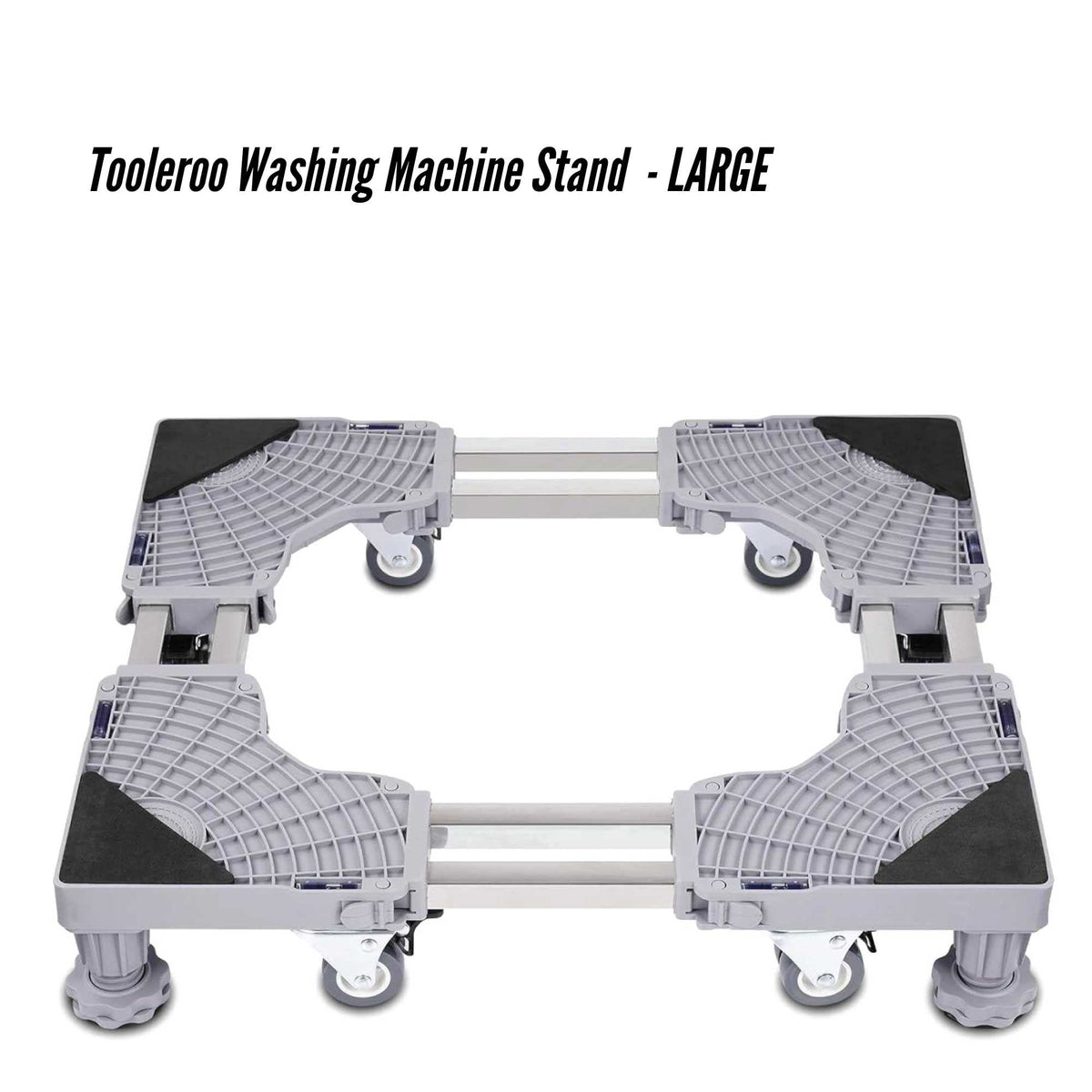 Tooleroo Washing Machine Stand - Wheeled Adjustable Fridge and Appliance Base