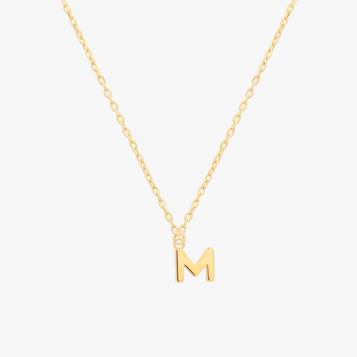 Classic Initial Pendant Necklace (50cm)