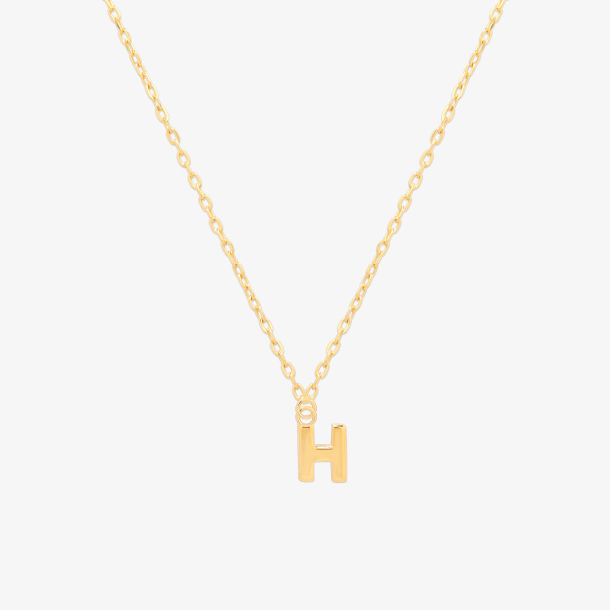 Classic Initial Pendant Necklace (50cm)
