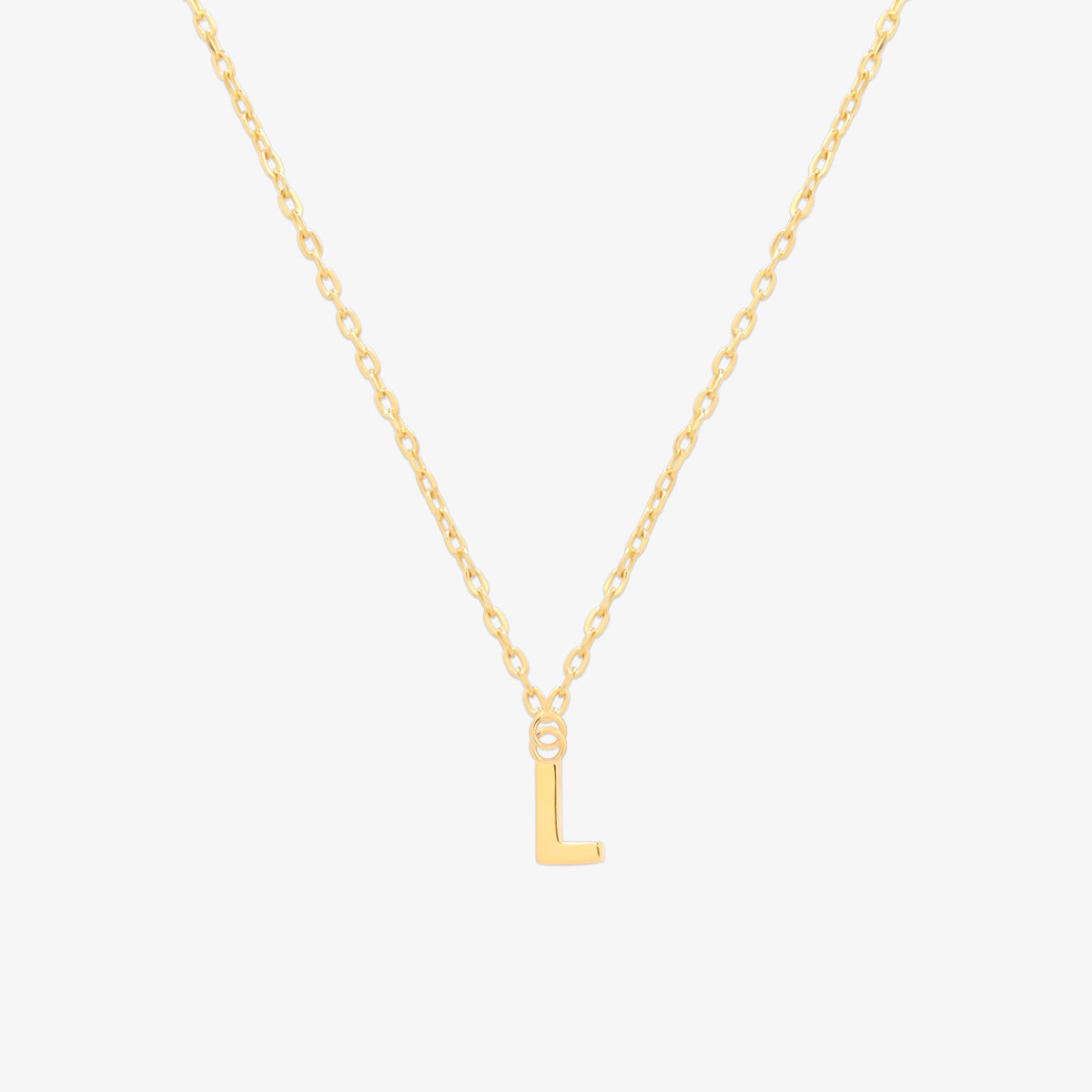 Classic Initial Pendant Necklace (50cm)