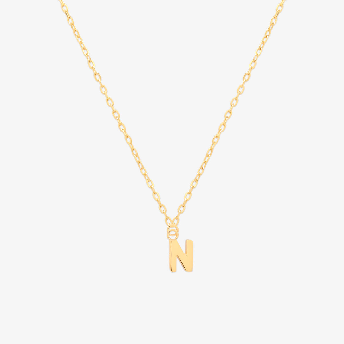 Classic Initial Pendant Necklace (50cm)