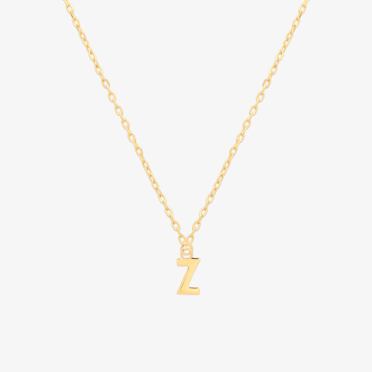 Classic Initial Pendant Necklace (50cm)