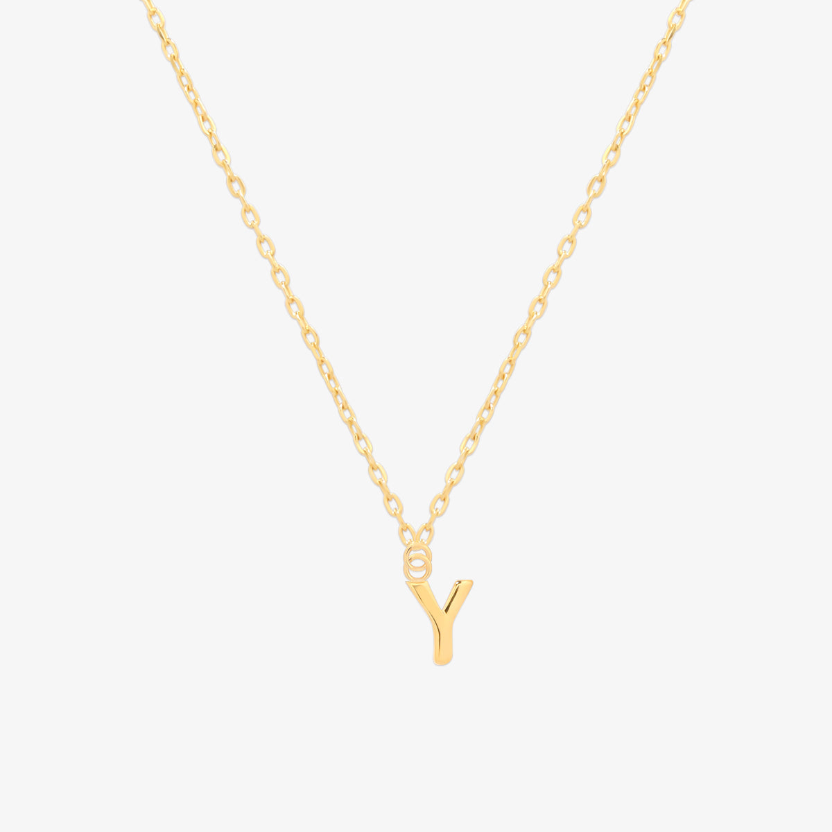 Classic Initial Pendant Necklace (50cm)