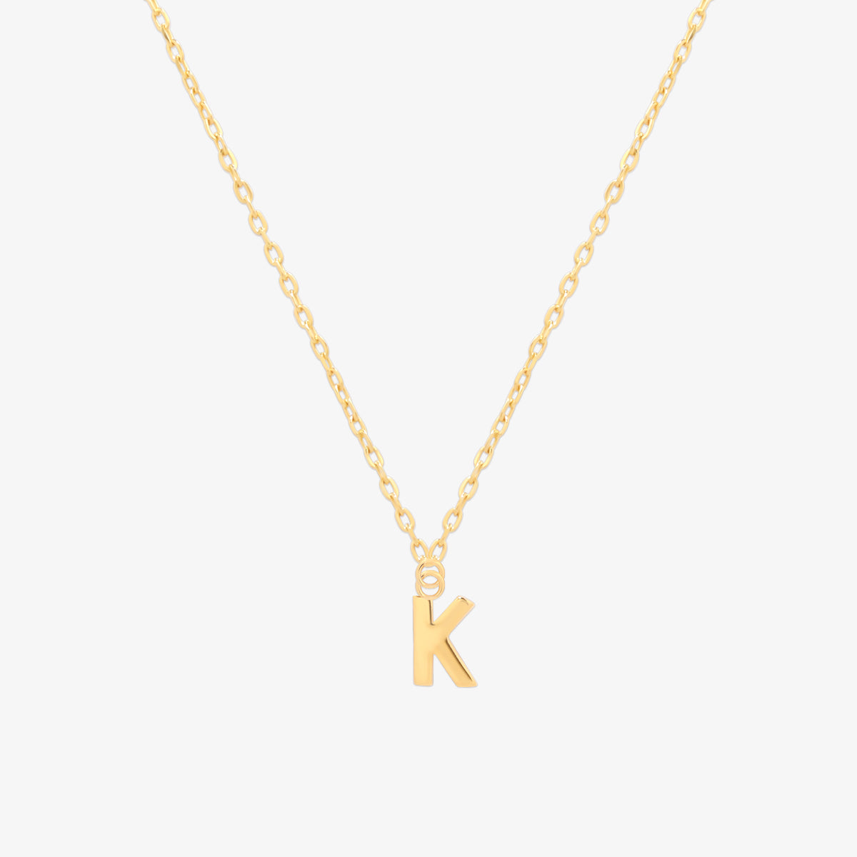 Classic Initial Pendant Necklace (50cm)