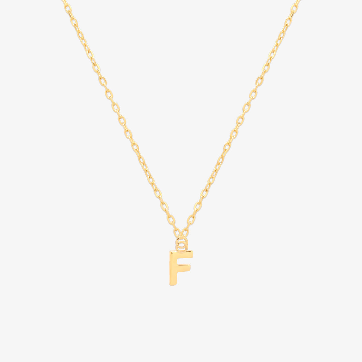 Classic Initial Pendant Necklace (50cm)