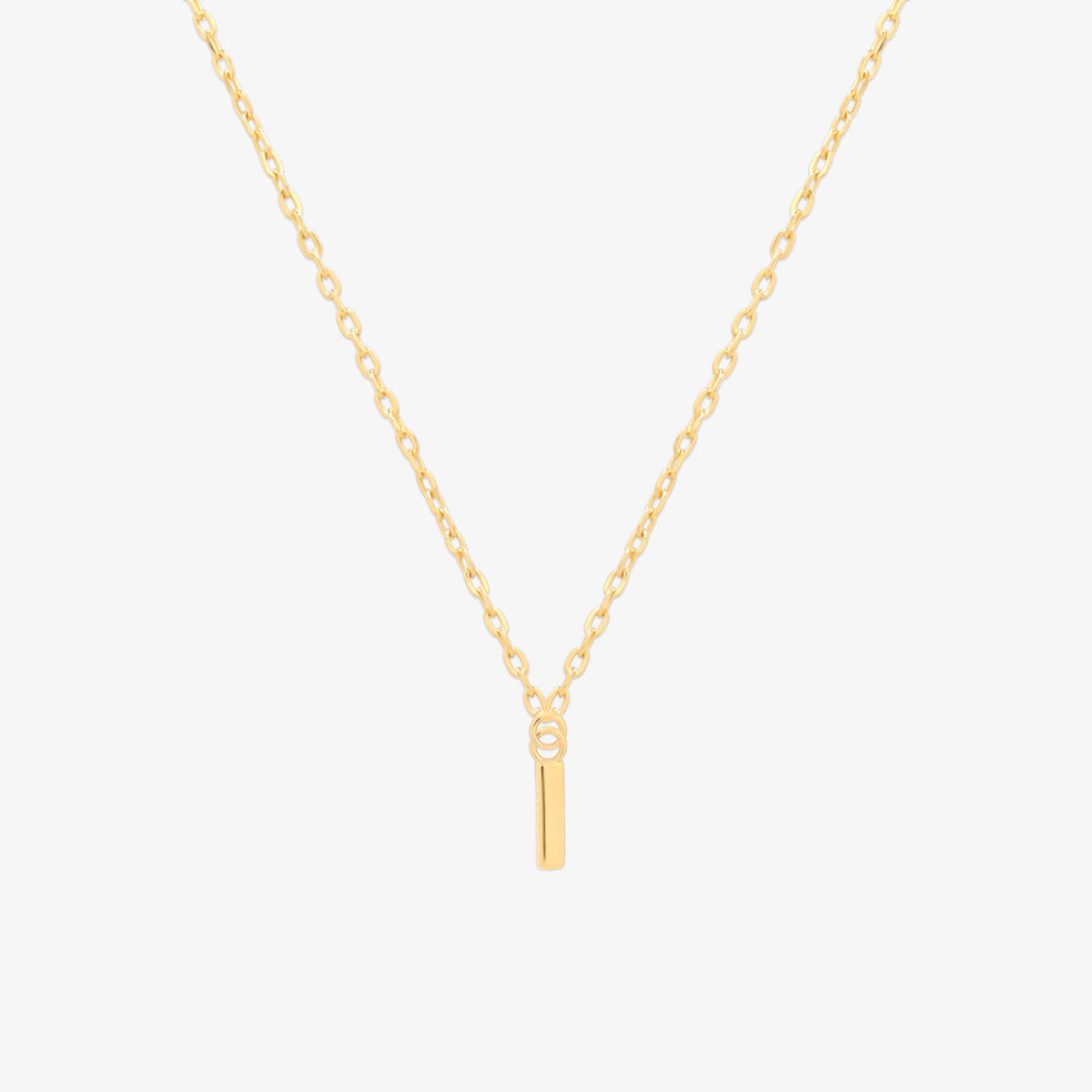 Classic Initial Pendant Necklace (50cm)