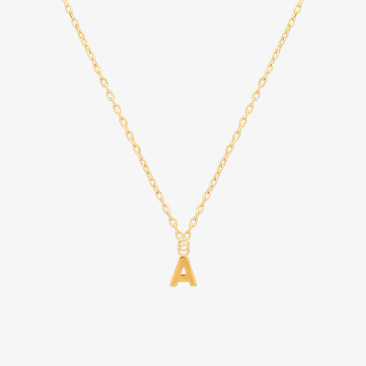 Classic Initial Pendant Necklace (50cm)