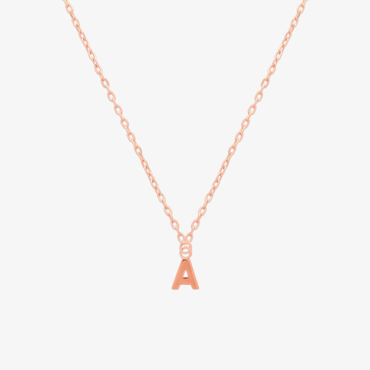 Classic Initial Pendant Necklace (50cm)