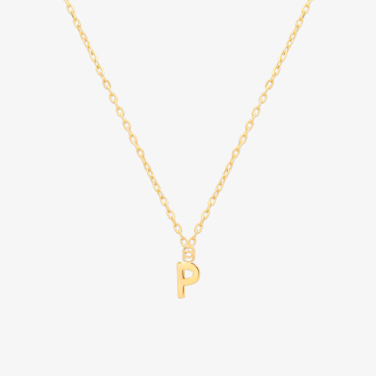 Classic Initial Pendant Necklace (50cm)