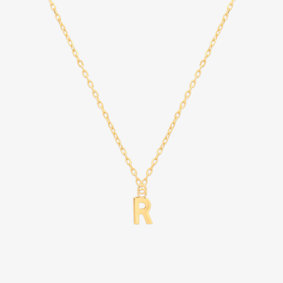 Classic Initial Pendant Necklace (50cm)
