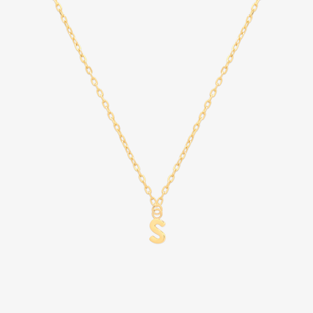 Classic Initial Pendant Necklace (50cm)