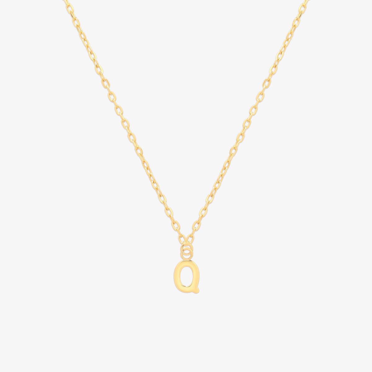Classic Initial Pendant Necklace (50cm)