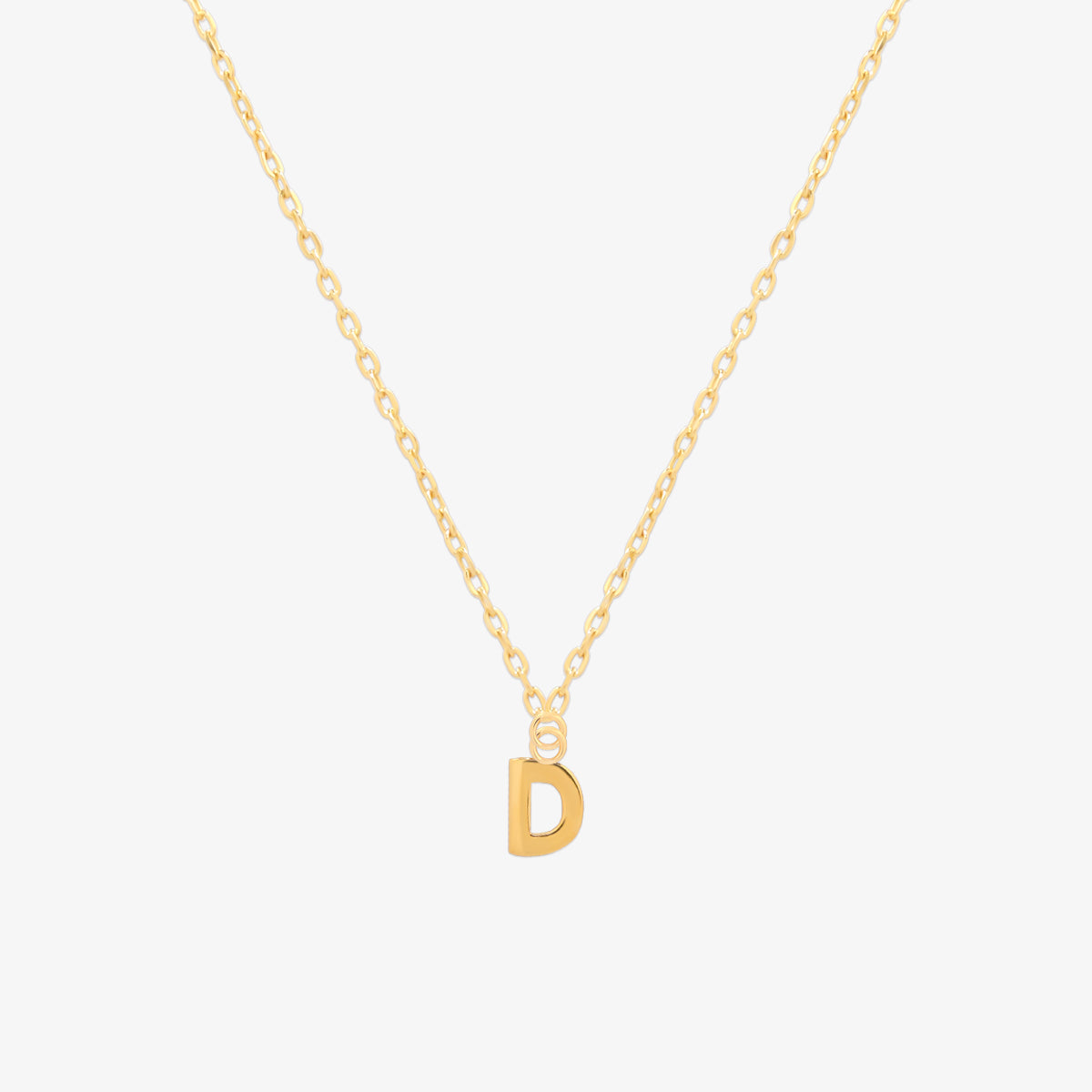 Classic Initial Pendant Necklace (50cm)