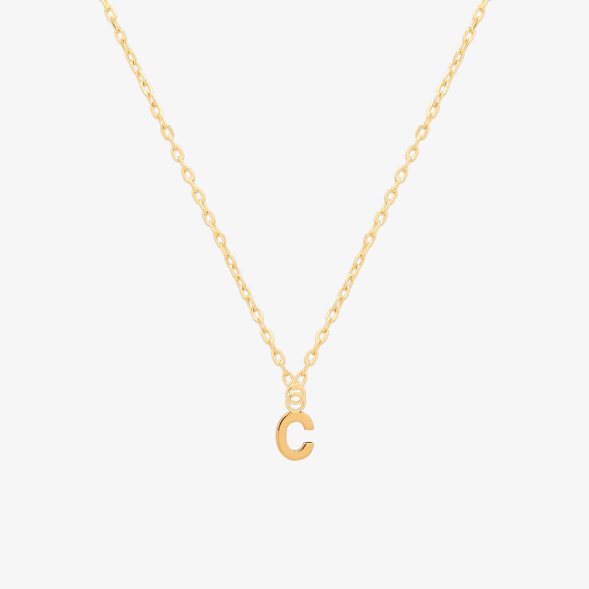 Classic Initial Pendant Necklace (50cm)