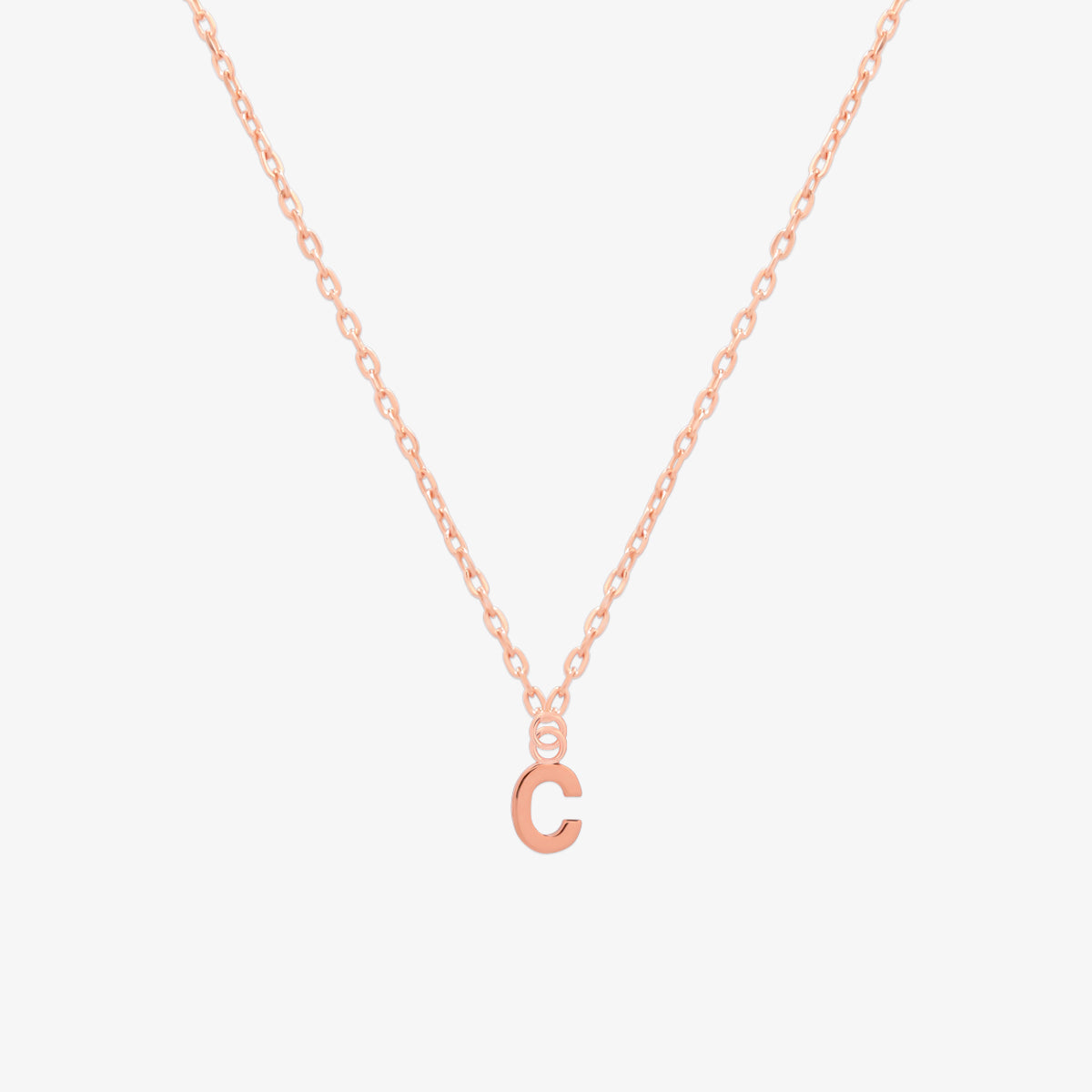 Classic Initial Pendant Necklace (50cm)
