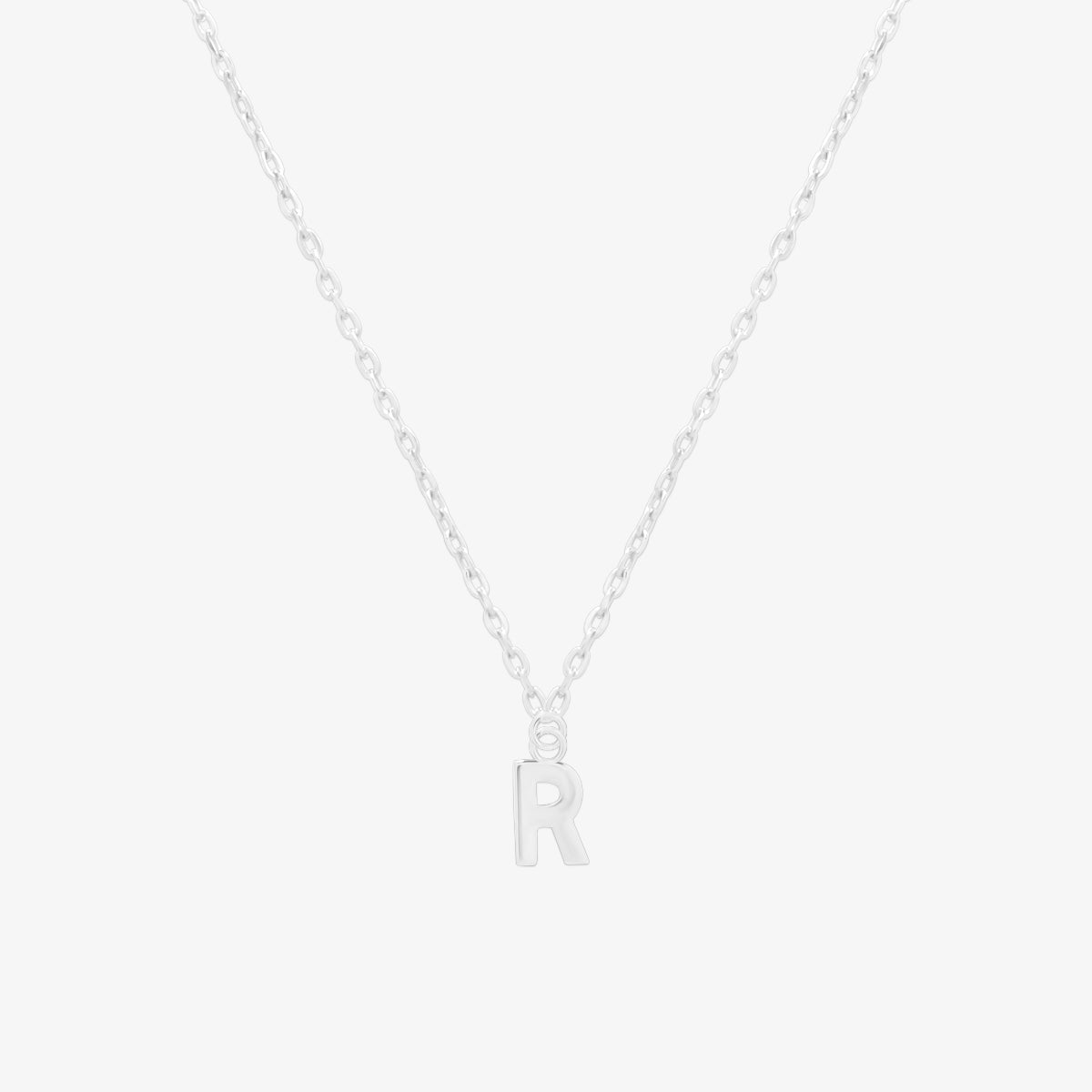 Classic Initial Pendant Necklace (50cm)