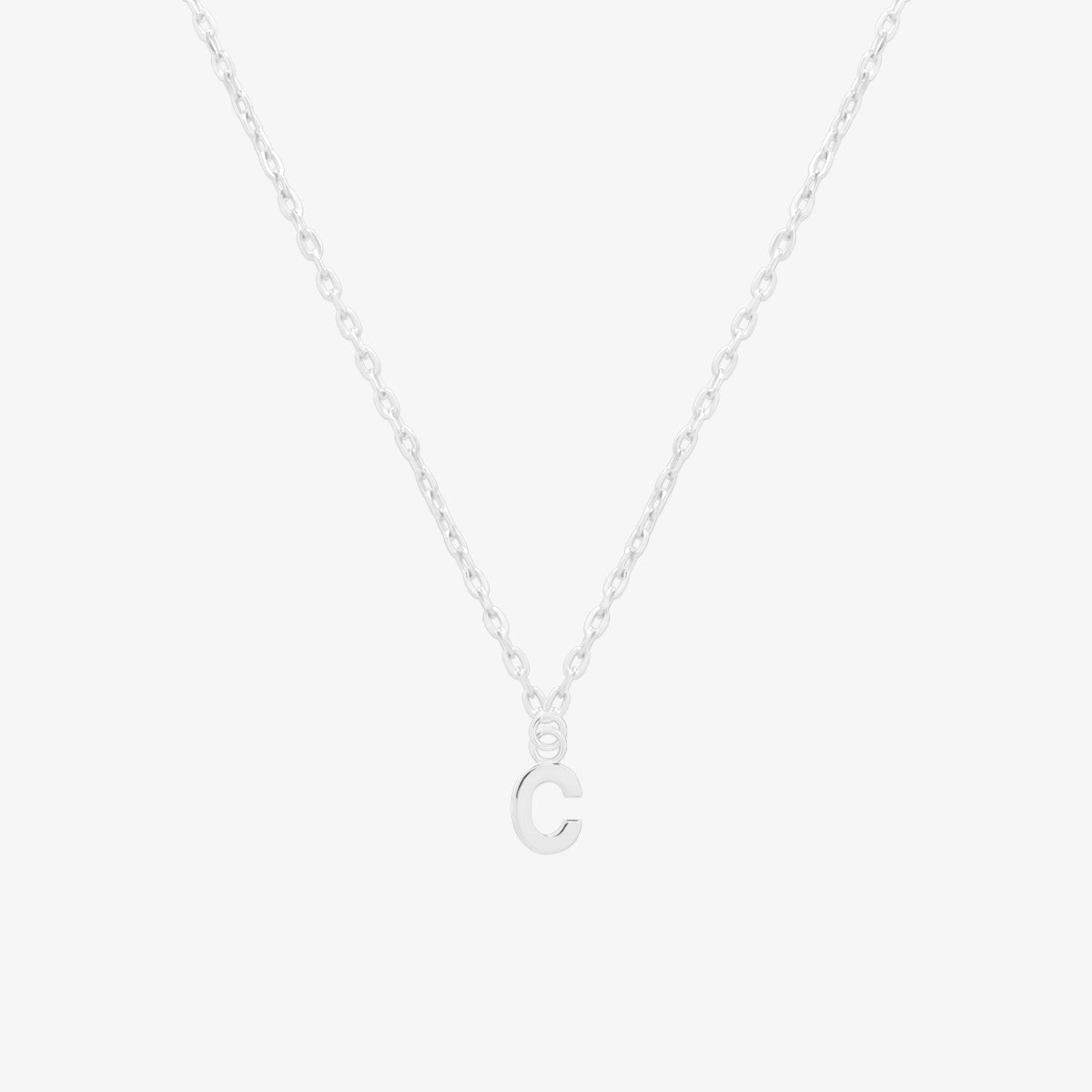 Classic Initial Pendant Necklace (50cm)