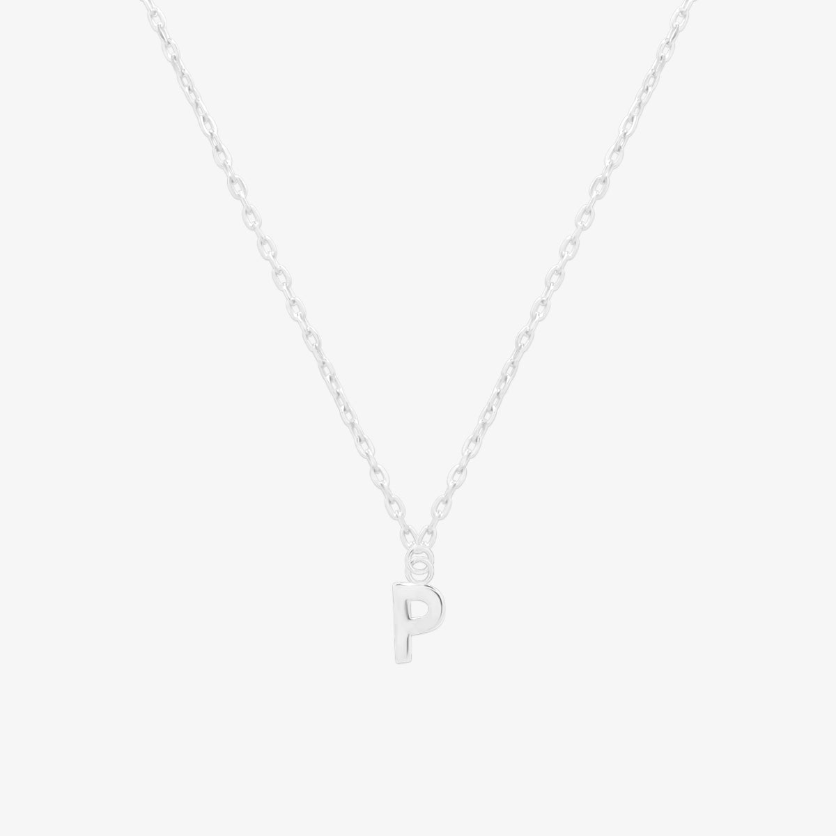 Classic Initial Pendant Necklace (50cm)