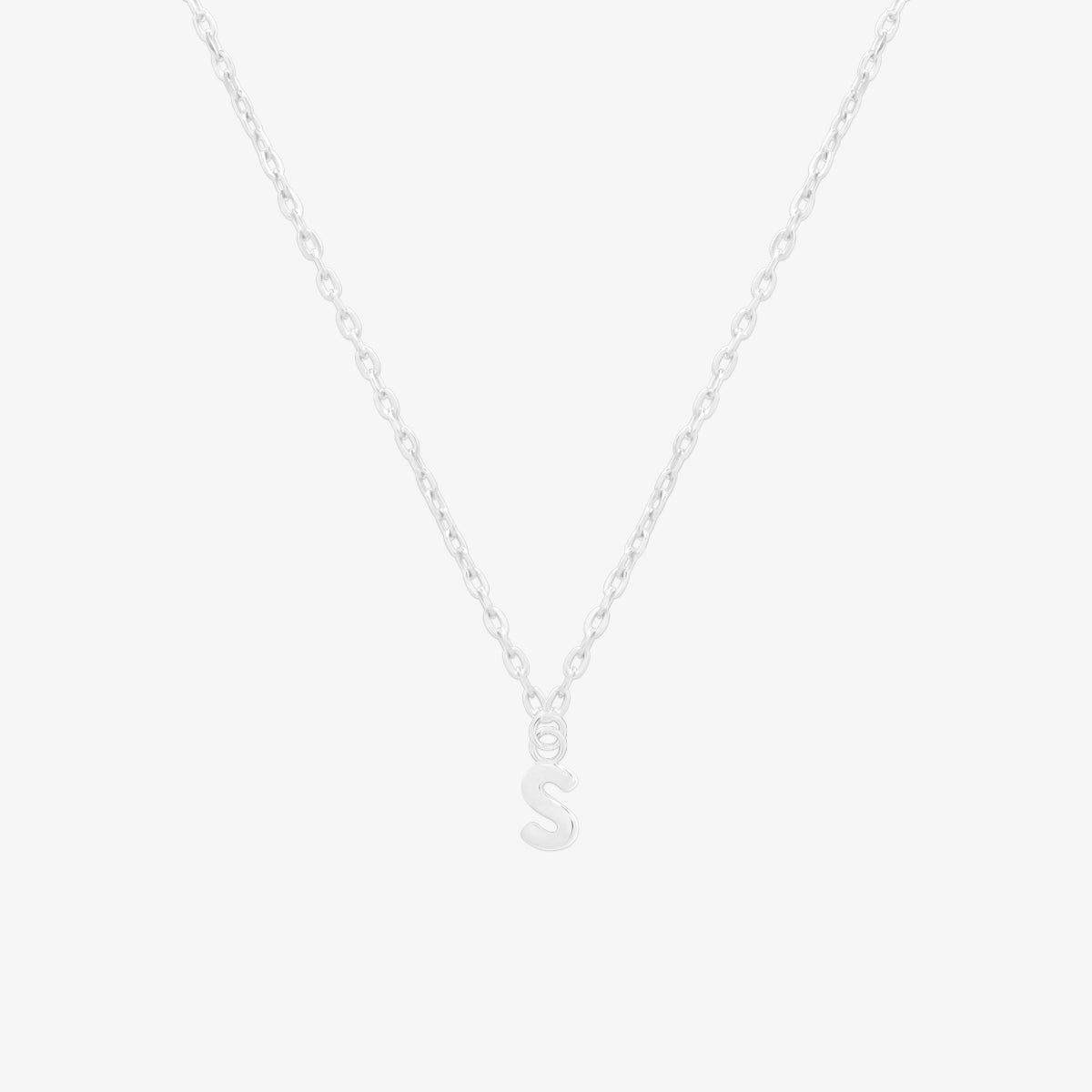 Classic Initial Pendant Necklace (50cm)