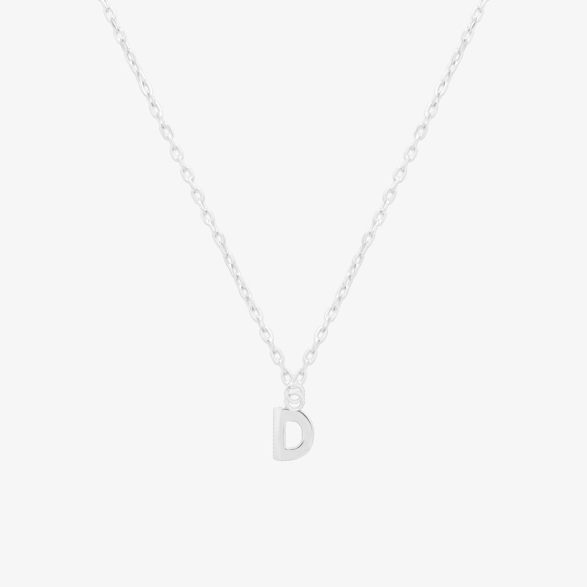 Classic Initial Pendant Necklace (50cm)