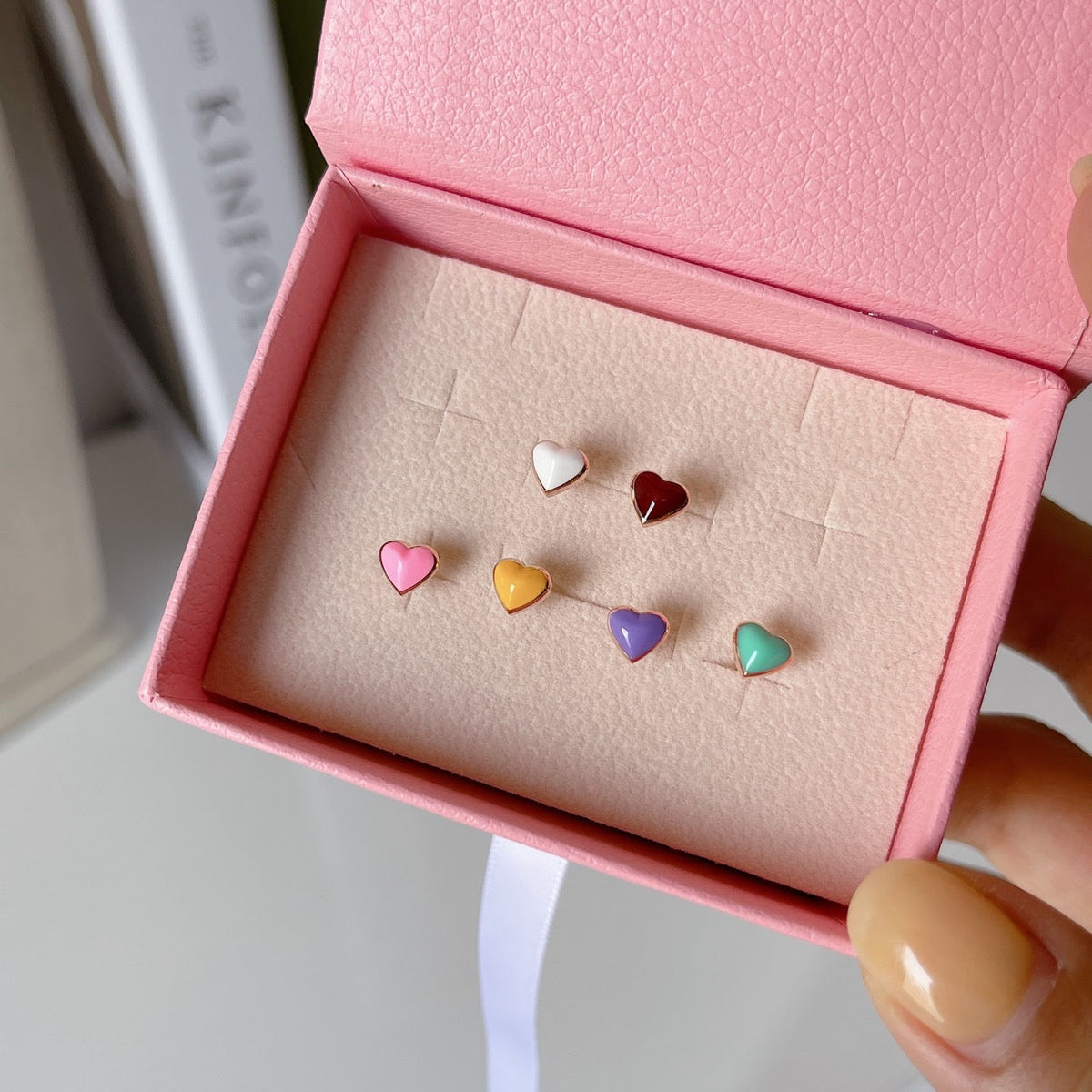 Epoxy heart barbell