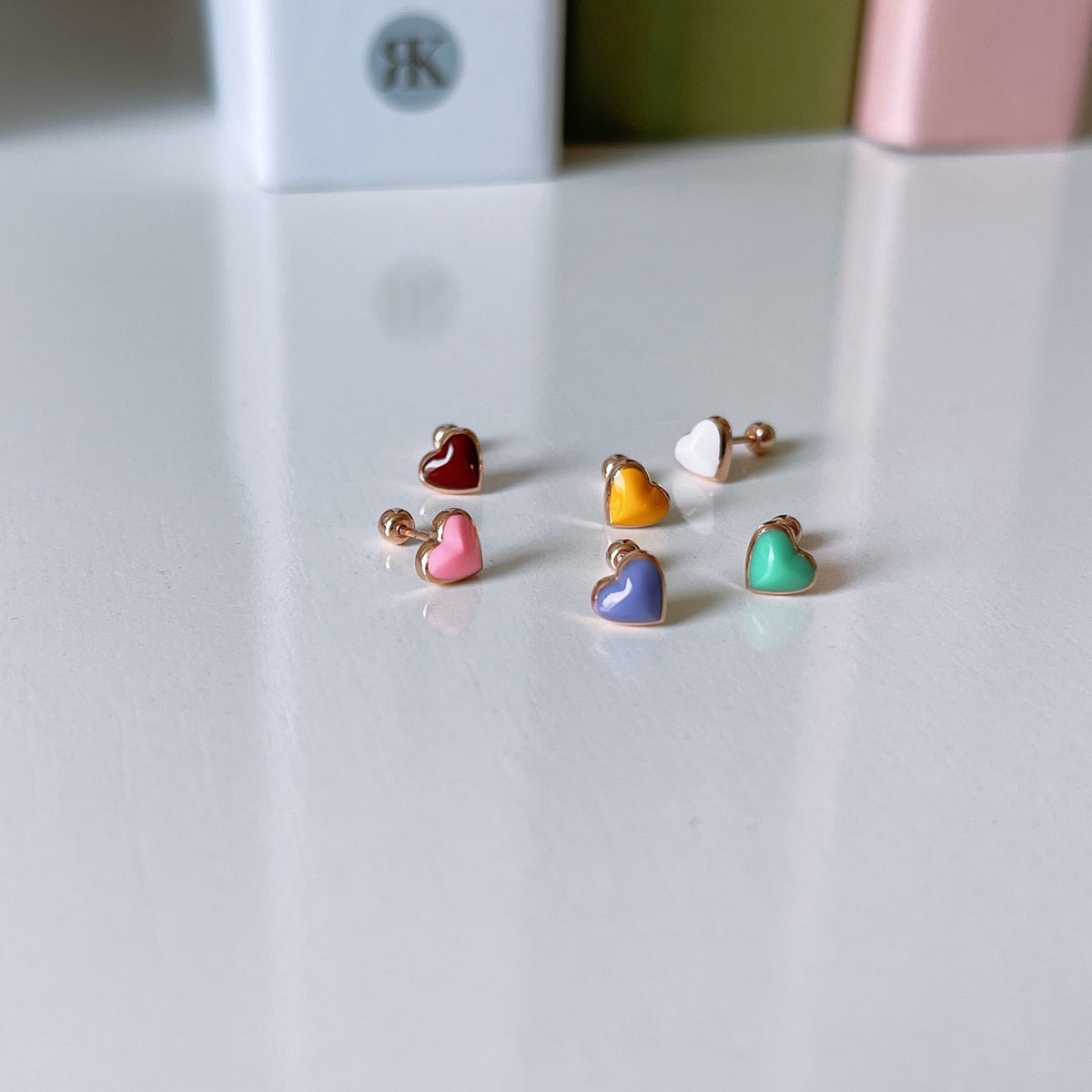 Epoxy heart barbell