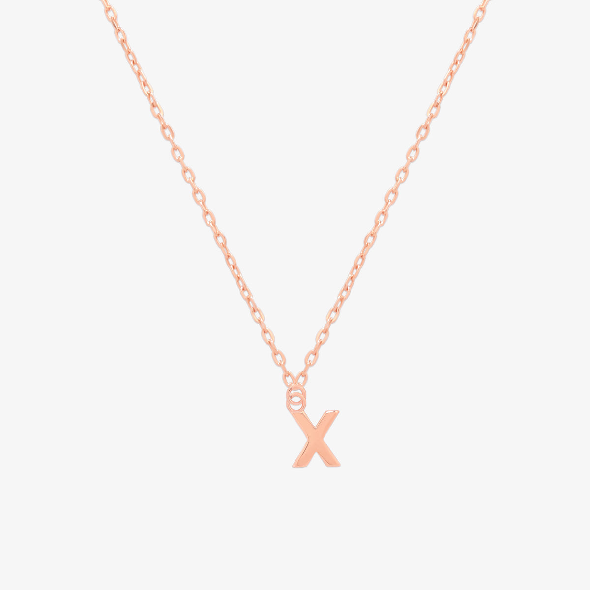 Classic Initial Pendant Necklace (50cm)