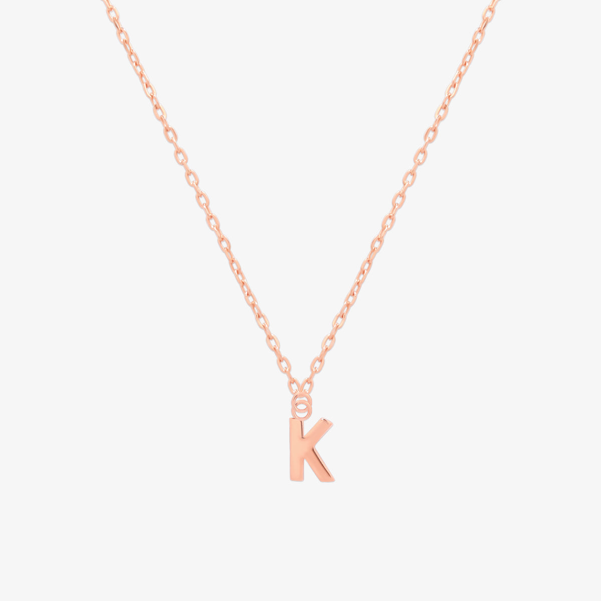 Classic Initial Pendant Necklace (50cm)